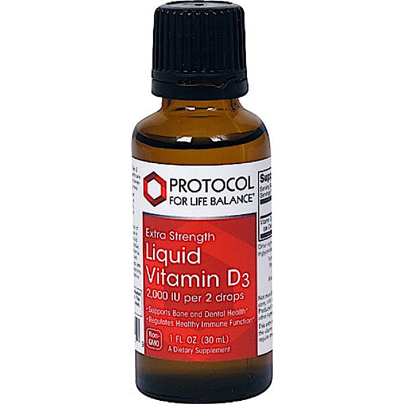 Protocol For Life Balance, D-3 2,000 IU/2 DROPS, 1 Oz UPC 707359103719 | HiLife Vitamins